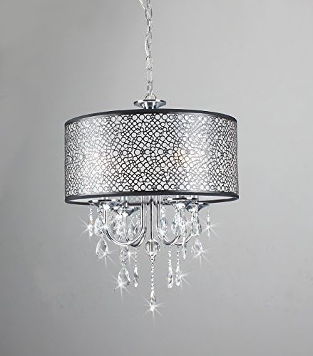 Chandelier Mineva with Chrome Finishing and Shining Crstal