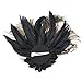 QNPRT 1920s Gatsby Roaring 20s Flapper Headband Peacock Feather Bridal Hair Fascinator Headpiece Alligator Clip(2)