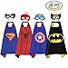 RioRand Comics Cartoon Dress up Costumes Satin Capes with Felt Masks for Boys (Set of 4)
