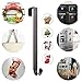 HangerSpace Wreath Hanger for Front Door, Over Door Wreath Hook Wreath Holder Adjustable Length 15 inch - 24 inch with 2 Magnets Christmas Decoration - Nickel