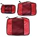 TravelWise Packing Cubes - 3 Piece Set (Red)