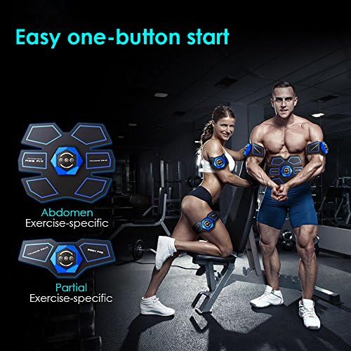 Abdominal Toning Belt - Muscle Toner, Home Training Electric Abdominal Toning Belt, 6 Training Modes Wireless Control Work, Effective Stimulator Workout Arms And Abs Health For Home Office Men &amp; Women