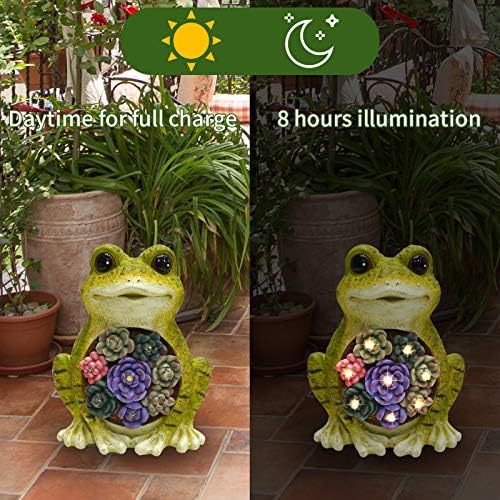 LED frog garden statue priced between $22.99 and $25.99.