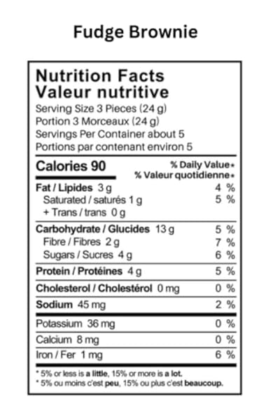 THE GFB FUDGE BROWNIE COOKIE BITES, 113 GR
