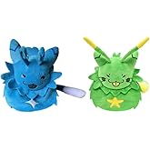 Shopular Plush Regretavator Plushie Furry Alien Cat Stuffed Plushies Doll Figure Game Cosplay Cute Fans Gift 9” (Green&Blue)