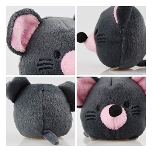 LayziePaw Squeaky Puppy Dog Toy Mouse and Cheese Interactive Hide and