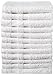 Weaved Collection White Hand Towels, Basic Cotton 12 Pack, 16