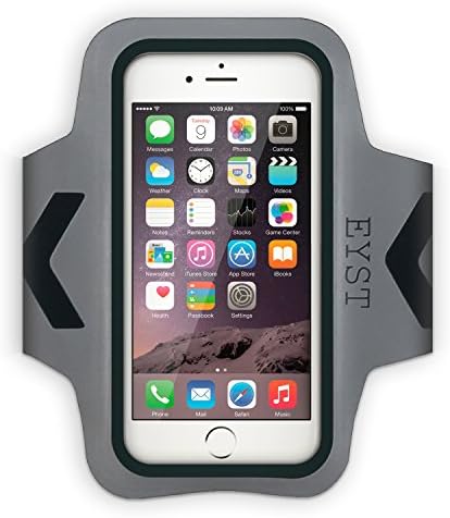 iPhone 6S Armband Case, EYST Water Resistant Sports Running Armband With Built in Reflective Strip + ID / Credit Card Pocket for iPhone 6/6S(4.7 inch)/iPhone SE/5S(Black)