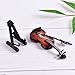 Dengguoli Size 3 inch Mini Violin Dollhouse Miniature Musical Instrument Wooden Model Decor with Bow, Stand Support, and Case