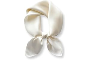 PoeticEHome 100% Mulberry Silk Neck Scarf 21"x21" Small Square Scarfs for Women Gift Packed