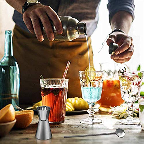 CaoQuanBaiHuoDian Haushalts-Cocktail-Shaker-Set Barkeeper Set Cocktail Shaker Professionelle Barkeeper Edelstahl… – Bild 7