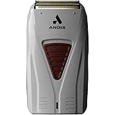 Andis TS-1 17235 Pro Foil Lithium Titanium Foil Shaver, Cord/Cordless, Smooth Shaving Cordless Shaver with Charger, Gray