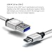 Type C, iOrange-E 6.6ft USB C to USB 3.0 Braided Cable for Apple Macbook 12 inch, Google Nexus 6P, 5X, Pixel, OnePlus 2, LG G5, Nokia N1, Lumia 950, Samsung Galaxy S8, Nintendo Switch and More, Silver