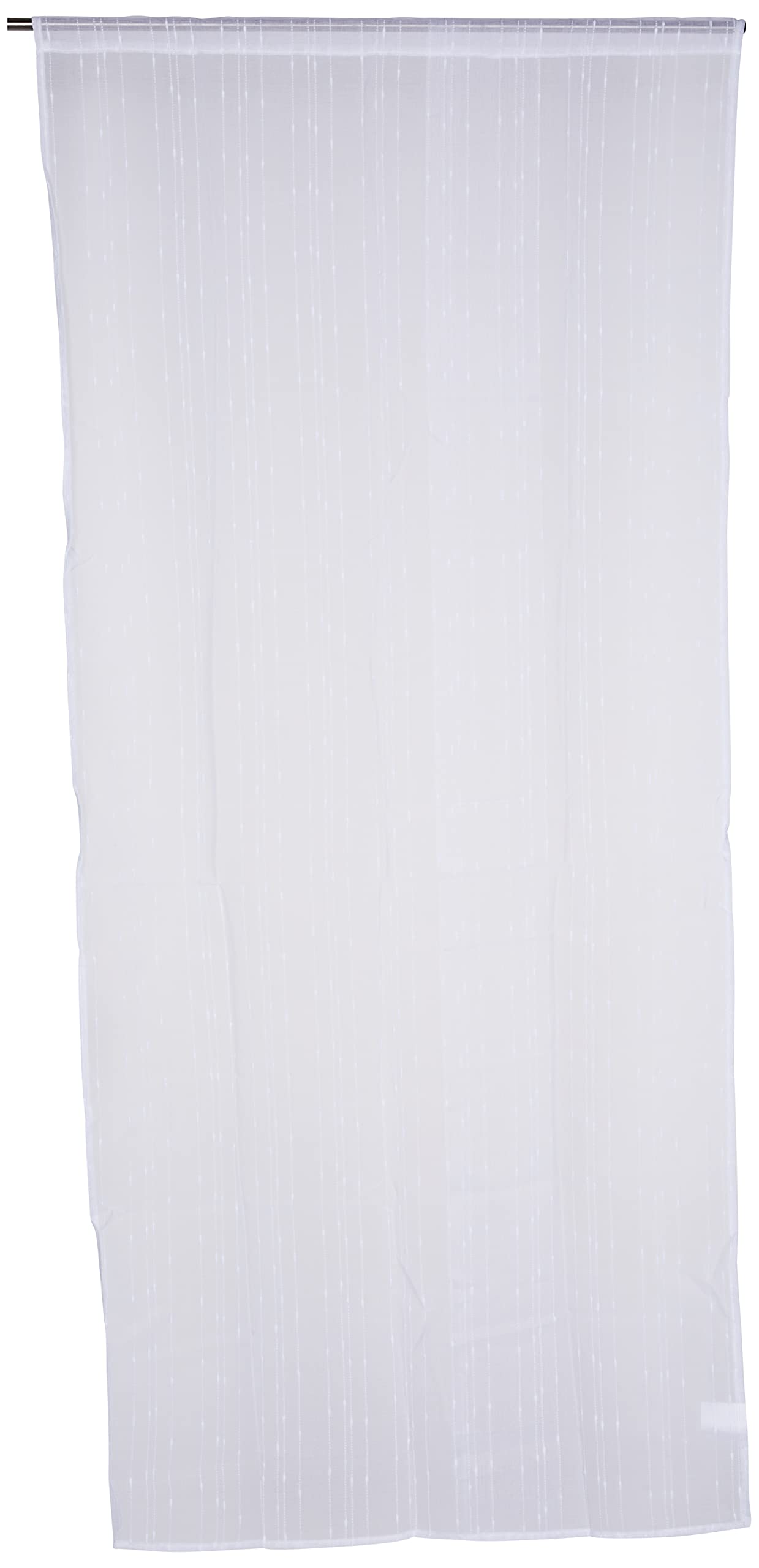 Soleil d'ocre Maelis Half Curtain, Polyester, White, 90 x 200 cm