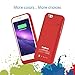 iPhone 6S Battery Case Kujian External Battery Backup Charger Case 3500mAh with Kickstand for iPhone 6/6S (Red)