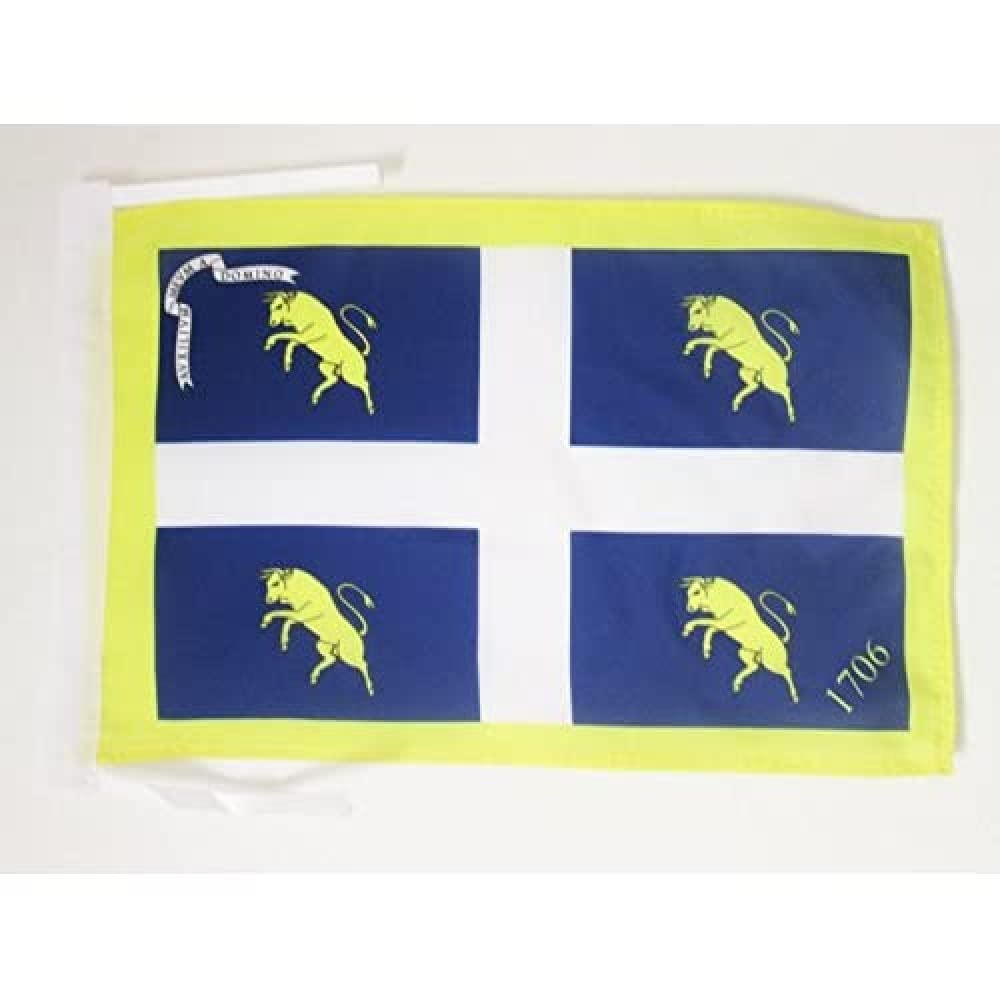 AZ FLAG - City of Turin Flag - 18'' x 12'' - 100% Polyester Torino Small Banner with Two Cords - Fade Resistant - Vivid Colors - 18x12 in - 45x30 Cm โ image 1