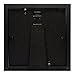 Frametory, 8X8 Black Square, Instagram Picture Frame - Made to Display Pictures 4X4 Photo with Ivory Color Mat - Wide Molding - Preinstalled Wall Mounting Hardware (1, Black)