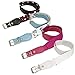 b.m.c BMC Girls 4pc Flower And Star Adjustable Elastic Band With Leather Loop Belt Set