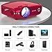 Projector, Crenova Home Video Projector, Portable Mini Movie Projector with 3200 Lux, 200