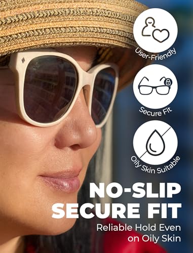 Premium Eyeglass Nose Pads 6 Pairs – Clear Silicone Anti-Slip Stick-On Pads for Glasses, Sunglasses – Adhesive – BLOOM & BLOOM