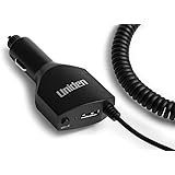 LRDACWM044 Radar Detector Smart Power Cord w/Mute Button and USB Charging for R1, R3, R7, & DFR Series, 12V DC Cig Adapter