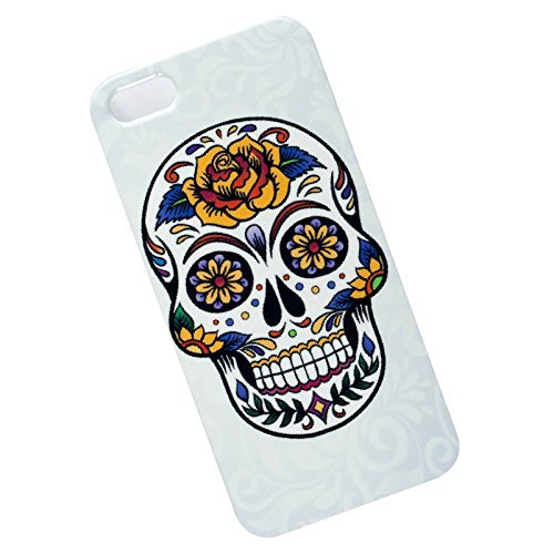 iPhone 5, 5s, SE Protective Slim Case. Mexican Calavera. Sugar Skull. - Thumbnail 7