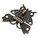 ODETOJOY 1Pc Antique Bronze Butterfly Cabinet Latches Hasp Pad Lock Clasp for Jewelry Wooden Box Case Chest Retro Vintage Decorative Mini Latch for Toolbox Gift Box Suitcase with Screws (Bronze)