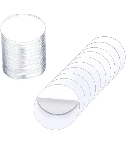 Spamietz Lot 200 Cercles Acrylique Transparents 76 Mm Avec Trou – Vierges Pour DIY & Porte-Clés
