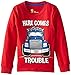 Carhartt Little Boys' Here Comes Trouble Tee, Tango Red, 3T