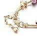 CHOKER I Love You Heart Pendant Charm Beads Bracelets Gold Plated Snake Chain Glass Crystal for Mom Grandma Daughter