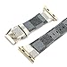 for Apple Watch Band 42mm Fashion Leather iWatch Sport Series 1 Series 2 Series 3 4 Strap for Women Men Gold Metal Buckle (White 42mm)