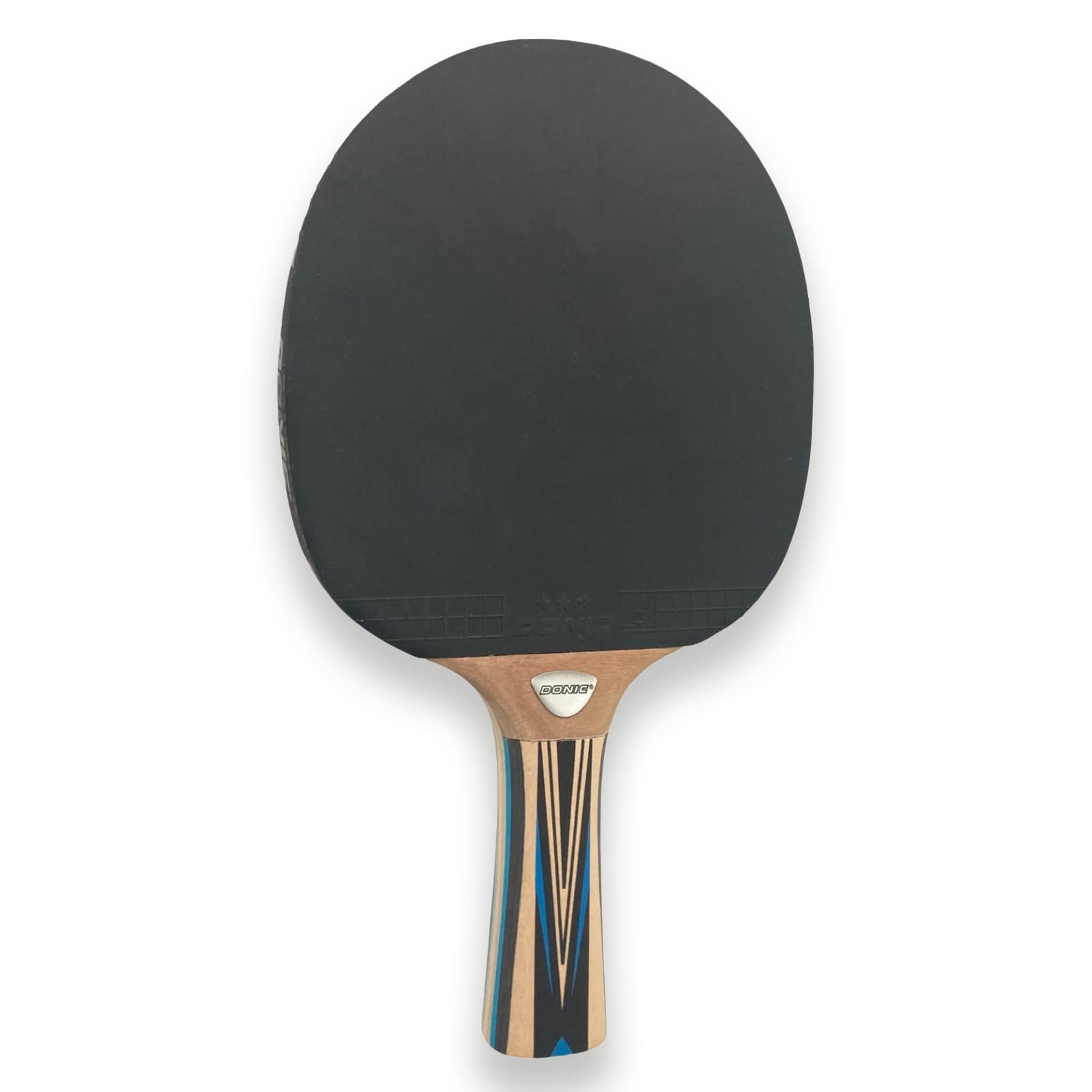 Donic-Schildkröt Top Team 700 Table Tennis Racket, AVS Handle, 1.8 mm Sponge, 3 Star Donic Pad - ITTF, 754197