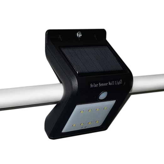 Lámpara solar con detector de movimiento, Toga Potencia de 8 LED Solar Lámpara de pared