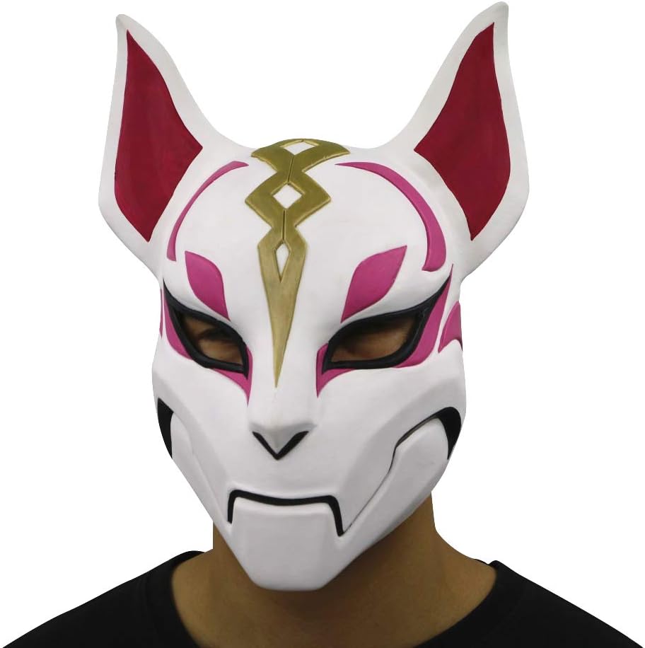 Fortnite Fox Mask Halloween Cosplay Mask Season Natural Latex Costumes for Adult Kids Game