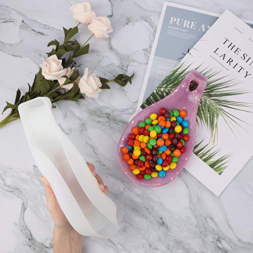 IUAQDP Spoon Holder Resin Mold Large Rolling Tray Silicone Mold for Stove Top Rest Home