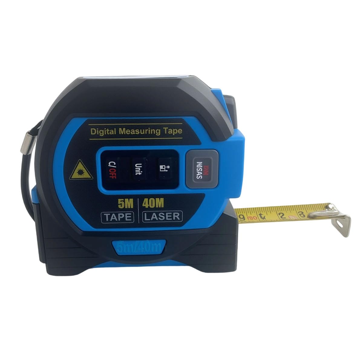 3-in-1 Laser Tape Measure, 40m Laser Rangefinder with Crossline & 5m Digital Tape - Almighty Ruler for Area, Volume, and Trigonometry Calculatio