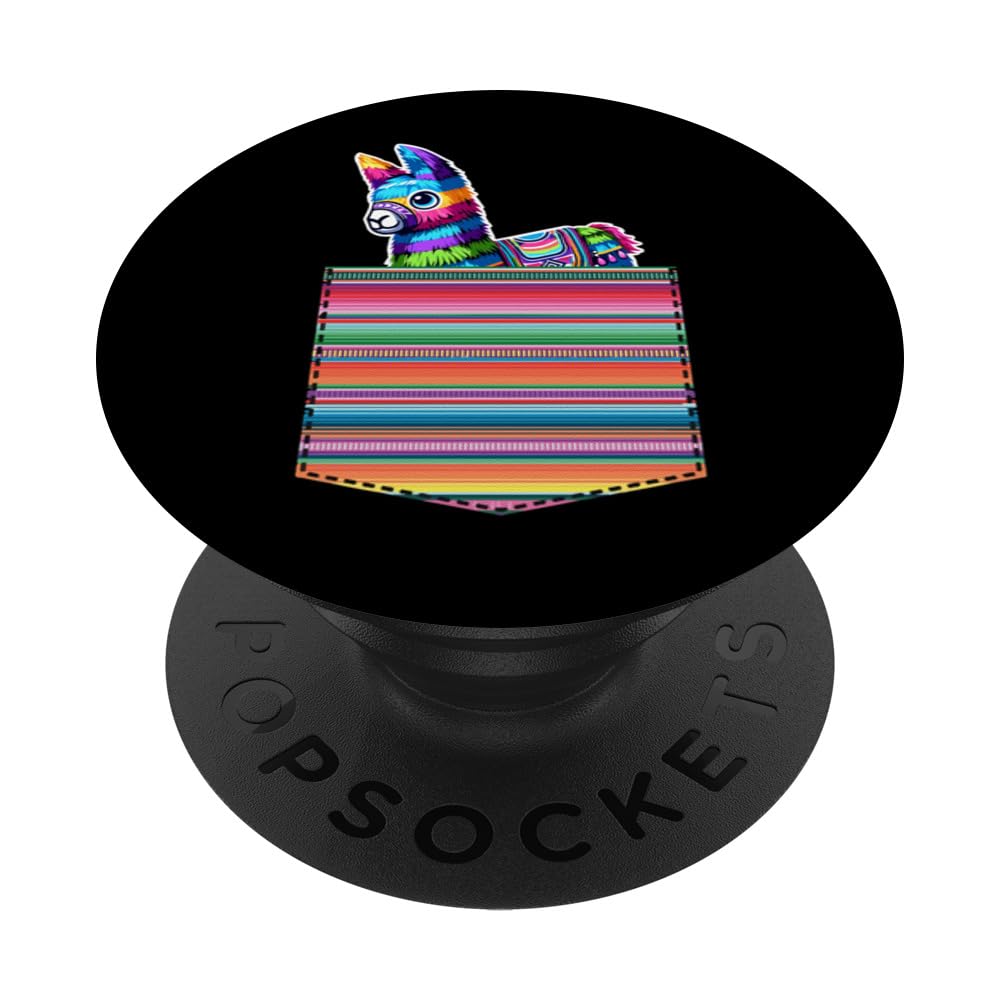 Pocket Pinata Serape Cinco De Mayo Mexican Fiesta Party PopSockets Swappable PopGrip