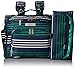 JuJuBe B.F.F Multi-Functional Convertible Diaper Backpack/Messenger Bag, Coastal Collection - Providence - Navy/Teal/White Stripes