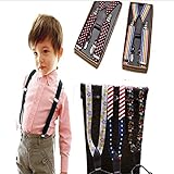 Children Suspender Clip Tie for Kids Youth 25.5