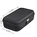 Hermitshell Hard Case Storage Bag for Waterpik Cordless Advanced 2.0 Water Flosser WP-580 WP-582 WP-583 WP-587(Black)