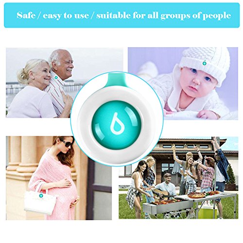 All Natural Clip On Mosquito Bug Repellent Best Camping Traveling Waterproof Anti Mosquito Buckle Insect Repellent No Skin Contact Protect for Baby and Adults By Grasp it (5 Pack)
