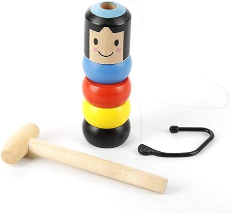 wooden stubborn man toy