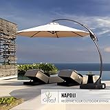 Grand patio Deluxe 11 FT Curvy Aluminum Offset Umbrella