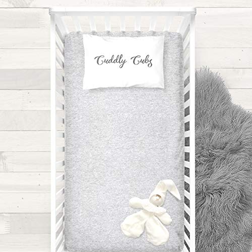 image for Cuddly Cubs Baby Crib Mattress Sheets Set | 2 Pack Crib Fitted Sheet f