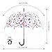Kung Fu Smith Auto Open Eiffel Clear Bubble Umbrella for Girls, Cute Transparent Dome Umbrella, Ultra Light & Sturdy