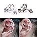 1pcs Vintage Alloy Earrings Stud Leaf Design Earring Ear Cuff Wrap Clip Ear Ring