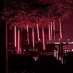 VMANOO LED Outdoor Lights 8 Tube Meteor Shower Rain