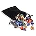 Dice Set D&D 7 Die Polyhedral Dice Sets with Drawstring Bag for Dungeons and Dragons RPG Role Playing Game and Math Teaching