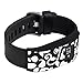 WITHit French Bull Designer Sleeve Compatible with Fitbit Charge/Fitbit Charge HR - Band Cover - Vines Black/White