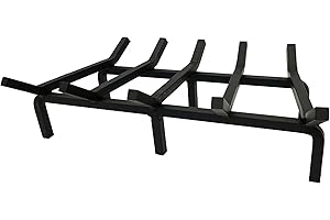 SteelFreak Super Heavy Duty Steel Fireplace Grate - Made in The USA (24 Inch)